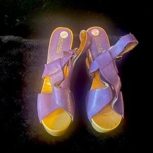 Wooden Wedges by Michael Kors
Great condition